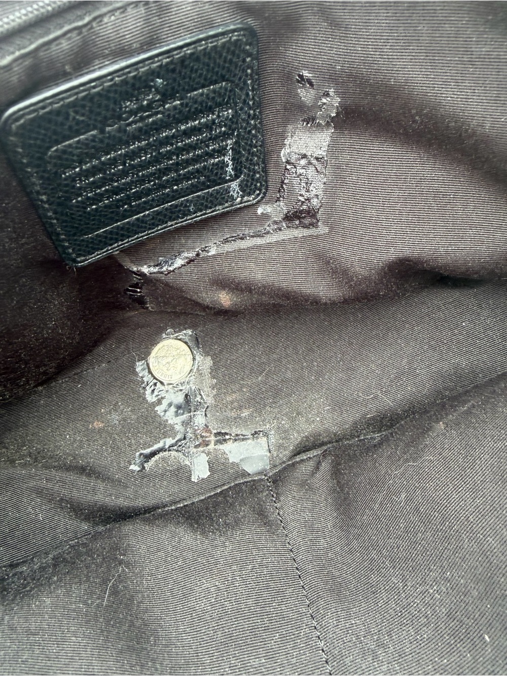 Coach Brown Signature Dome Satchel with Black Trim and Gold Accent - Picture 7 of 9